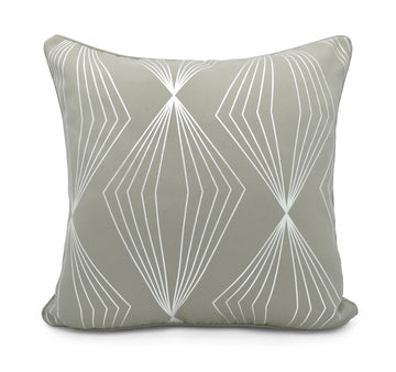 Soft Onyx Foil Print Decorative Sofa Scatter Filled Cushion - Grey