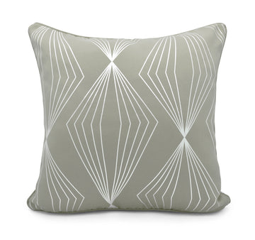 Soft Onyx Foil Print Decorative Sofa Scatter Filled Cushion - Grey