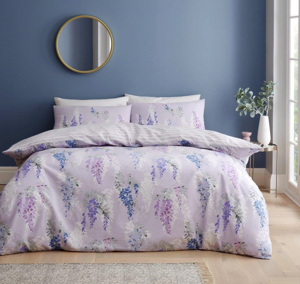 Willow Forest Duvet Cover Set, Double, Lilac & Purple