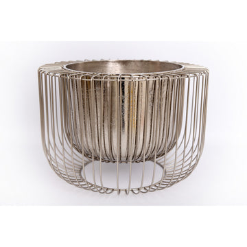40cm Silver Iron Wire Design Decorative Bowl