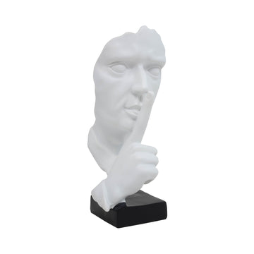 Set Of 3 Thinker Face Sculpture