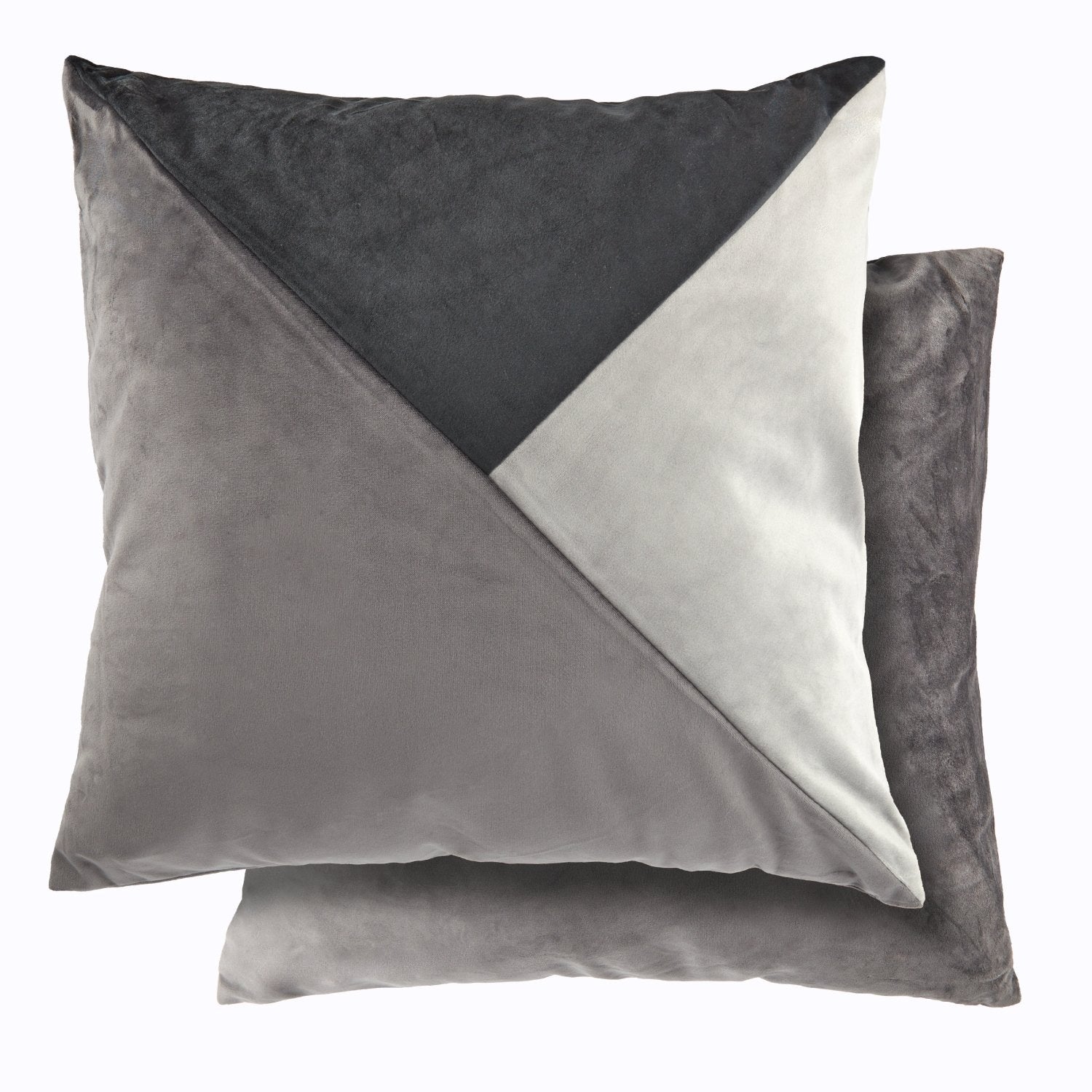 Grey suede outlet cushions