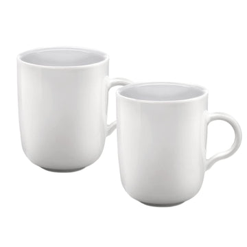 Set of 2 KAHLA Basic White 300ml Porcelain Mugs