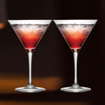 Set of 2 Cristal d'Arques Glass Cocktail