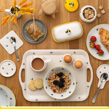 8Pcs Sweet Bee Placemats & Coasters Set
