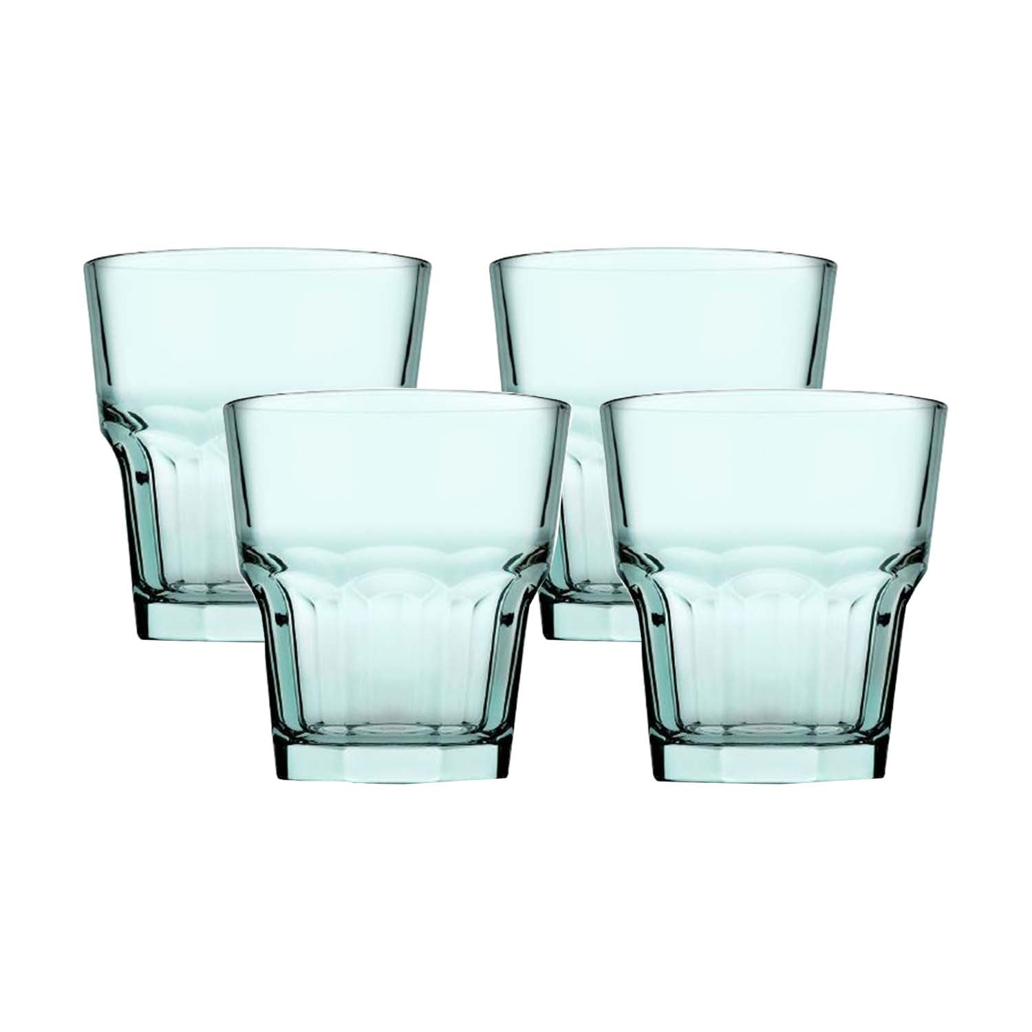 4Pcs 350ml Recycled Haze Glass Tumbler Set