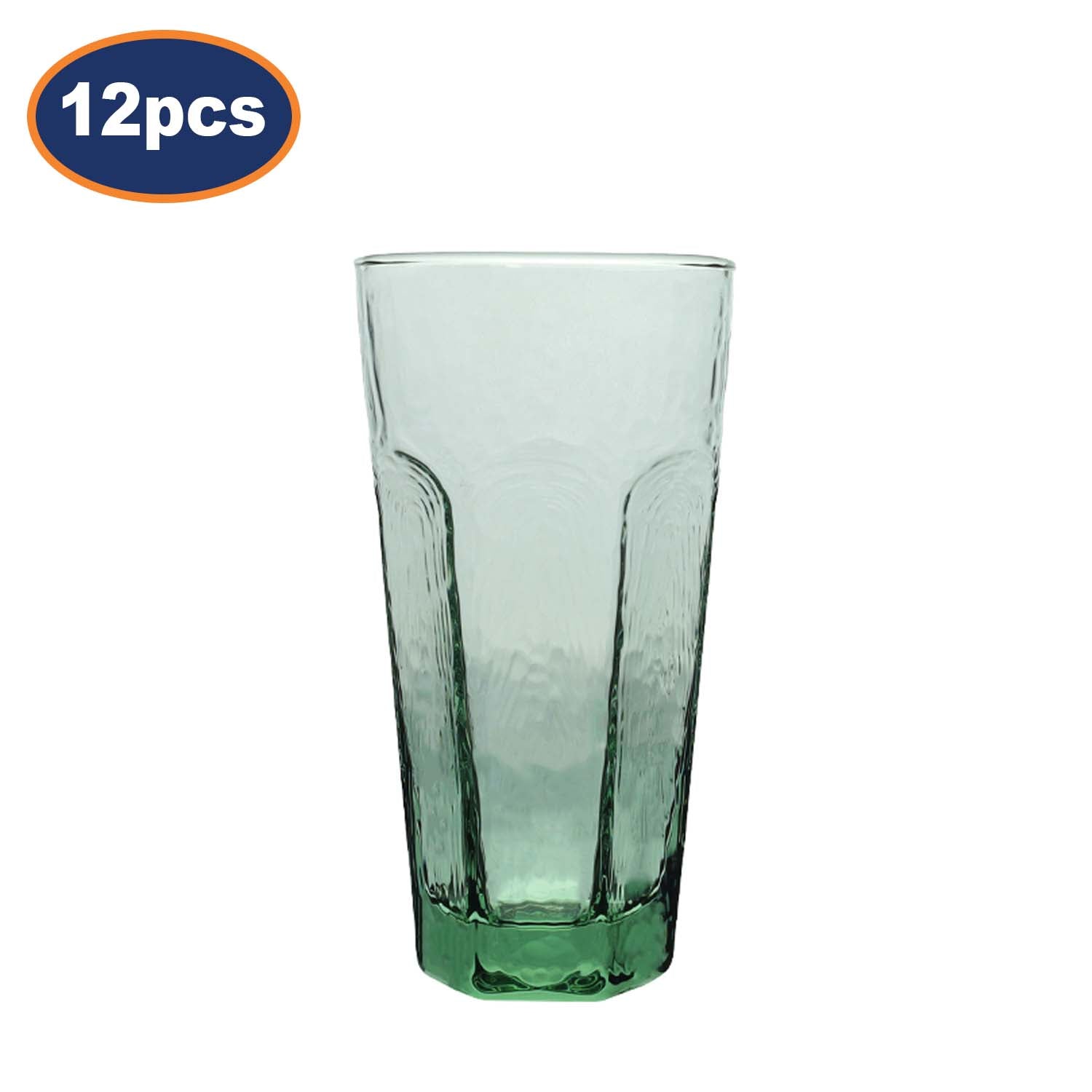 12Pcs 500ml Recycled Haze Glass Tumbler Set