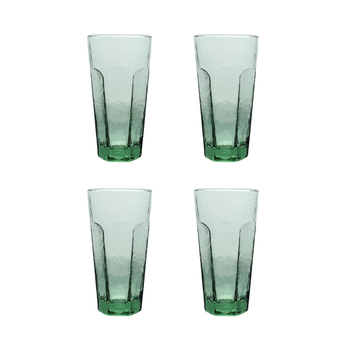 4Pcs 500ml Recycled Haze Glass Tumbler Set
