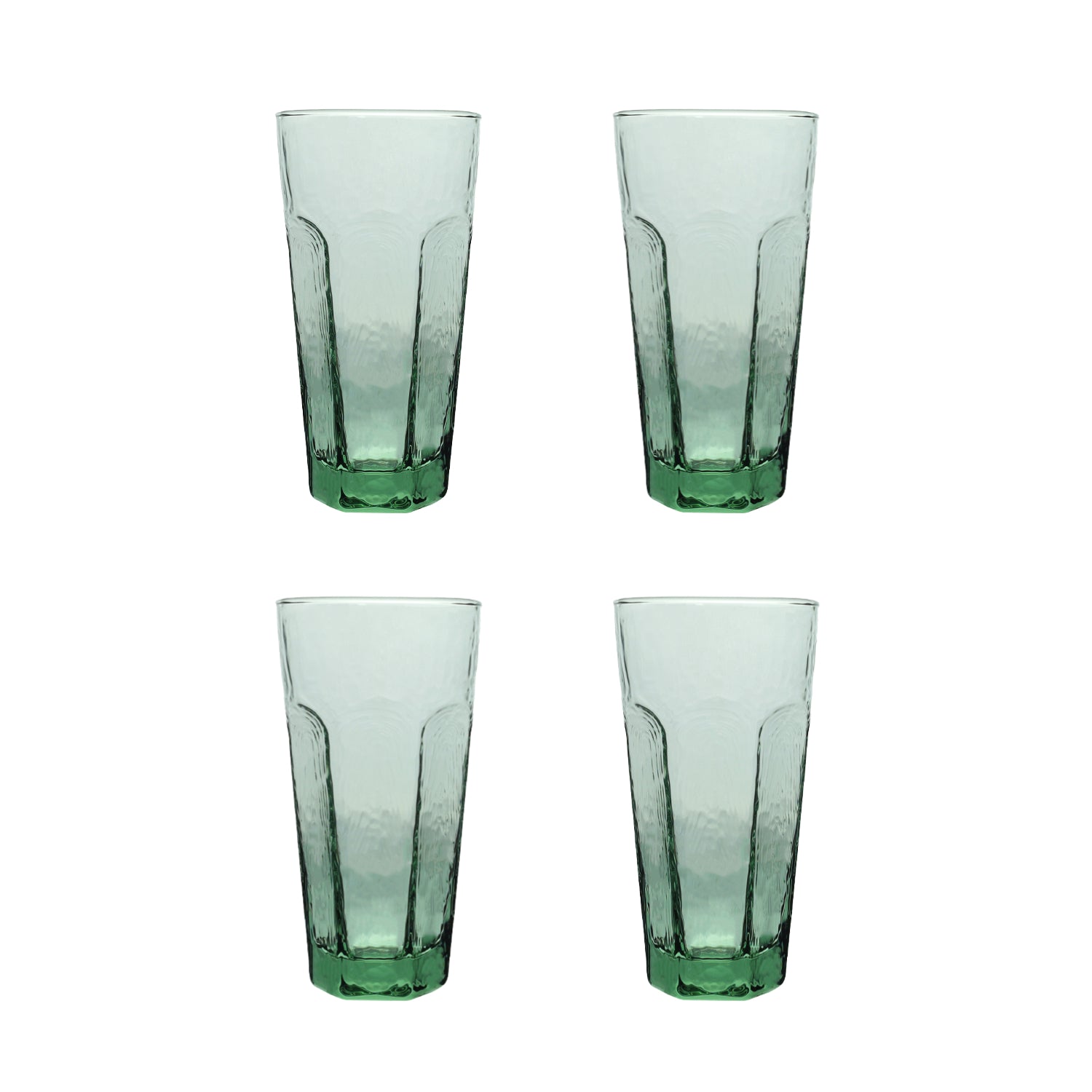 4Pcs 500ml Recycled Haze Glass Tumbler Set