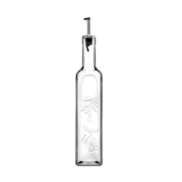 500ml Bottle with Metal Pourer Oil Vinegar Glass Dispenser