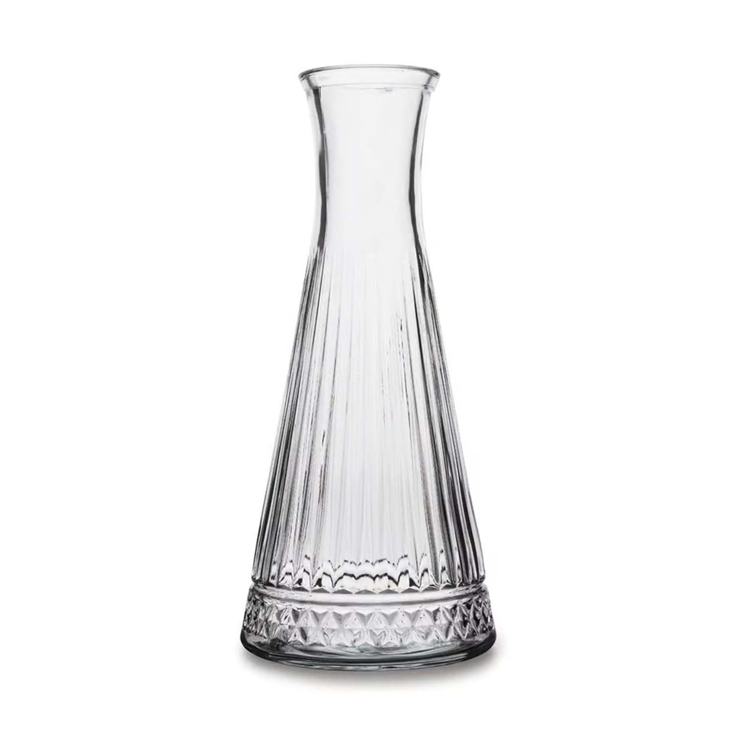 940ml Clear Glass Vertical Stripes Carafe