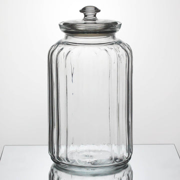 Pasabahce Viva 2.5L Glass Jar Ribbed Design
