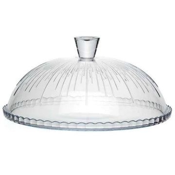 Clear Glass Dome Plate 30cm with Lid