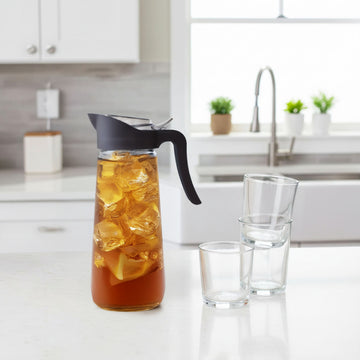 4Pcs 1.6L Clear Glass Pitcher