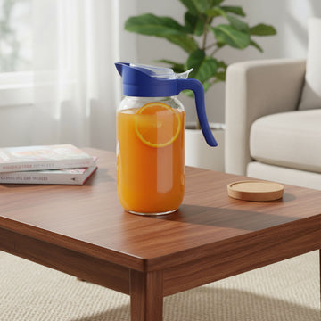 4Pcs 1.5L Clear Glass Pitcher