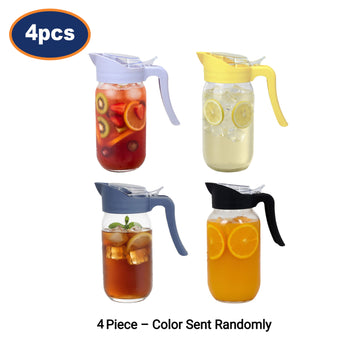 4Pcs 1 Litre Glass Pitcher