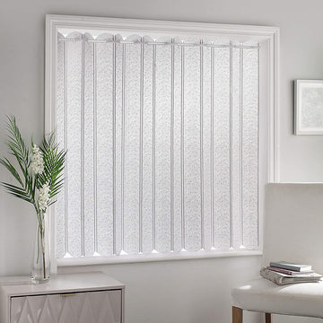 54x72" Textured Vertical Window Pleated Lace Panel Curtain