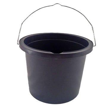 3PCS 2.5 Litres Black Plastic Paint Bucket