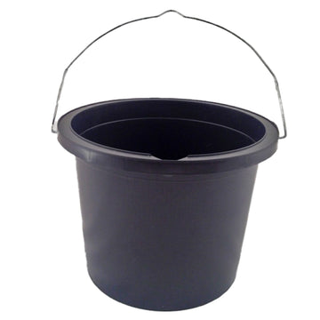 5PCS 2.5 Litres Black Plastic Paint Bucket