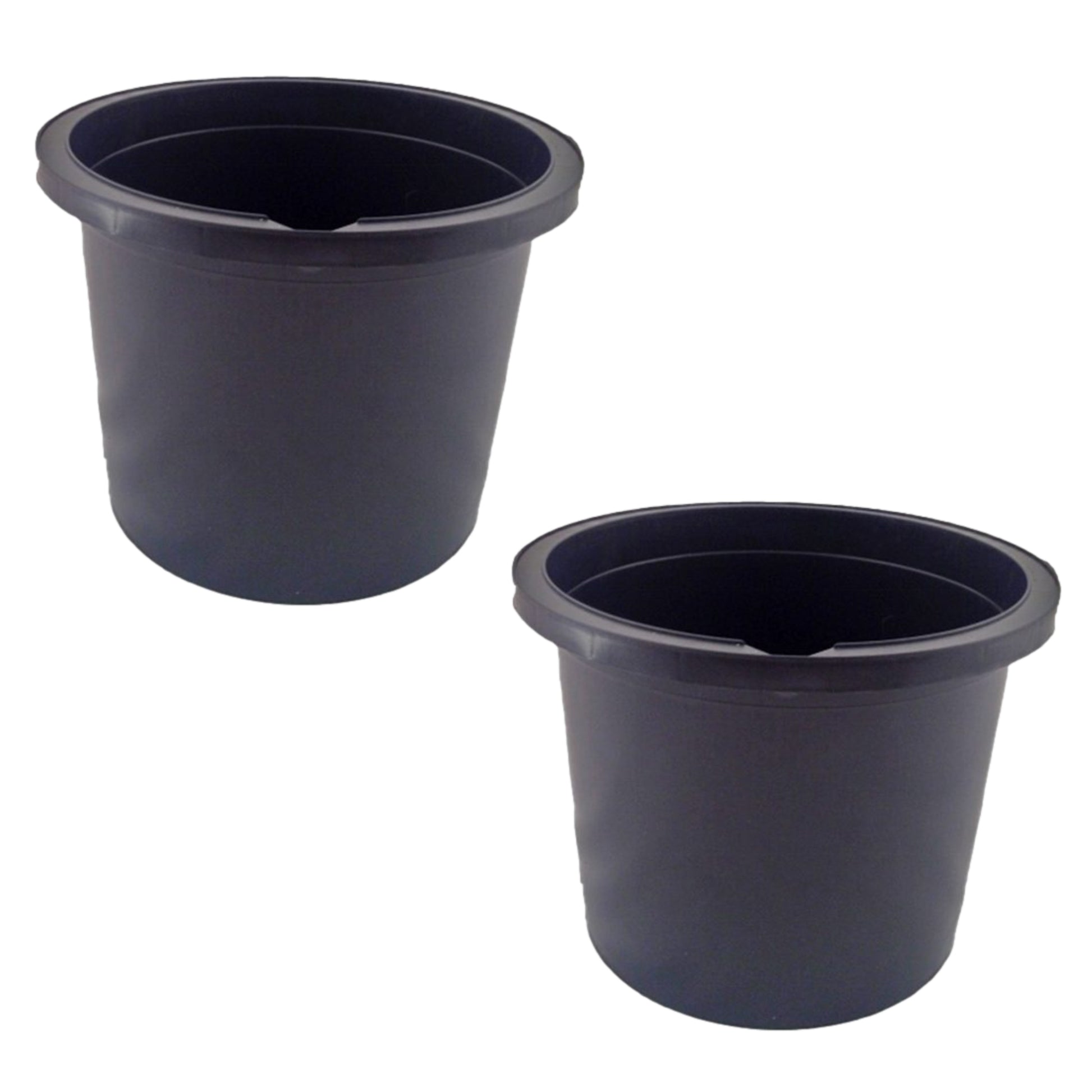 2PCS 2.5 Litres Black Plastic Paint Bucket