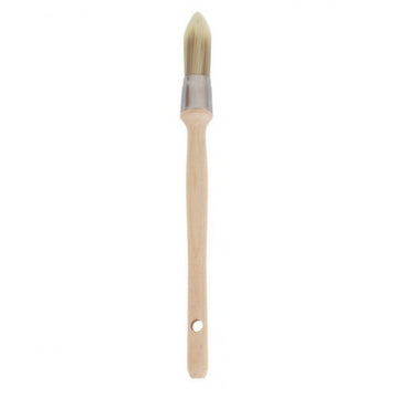 18mm Wooden Tapered Pointed Synthetic Filament Sash Brush