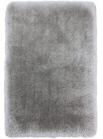 Silky Soft Thick 8cm Shaggy Rug Pearl Silver - 47" x 67"