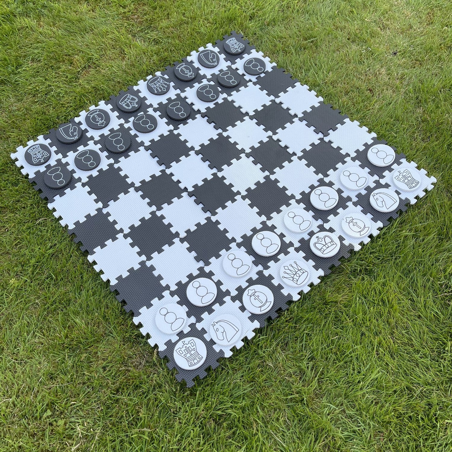 Giant Draughts and Chess 2 in 1 Foam Board Game