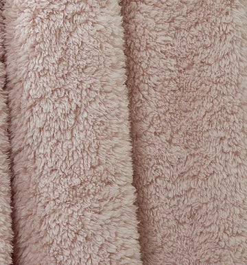 Teddy Bear Extra Large Throw Blush Pink - 200cm x 240cm