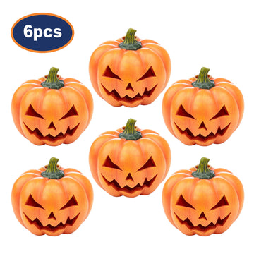 6Pcs Orange Pumpkin Backflow Incense Cone Burner