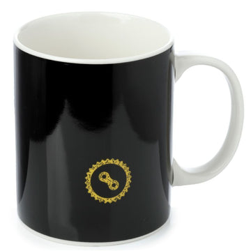 4Pcs Black Cycle Works Design Mug