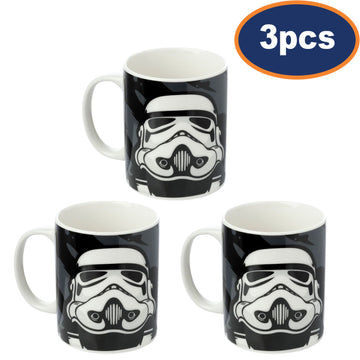 3Pcs Black Stormtrooper Design Mug