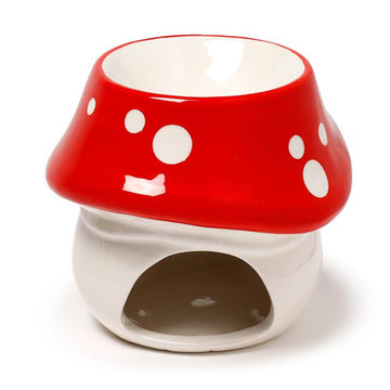 Mushroom Fairy Toadstool House Ceramic Oil Burner