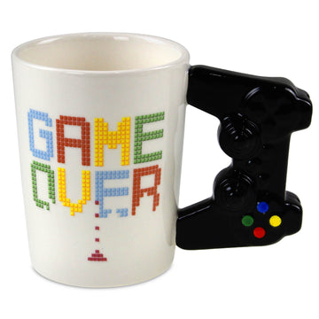 Gamer Mug Game Controller Shaped Handle Coffee Tea Gaming Ceramic Drinking Mugs