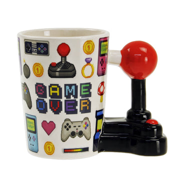 250ml Ceramic Retro Gaming Joystick Handle Novelty Mug