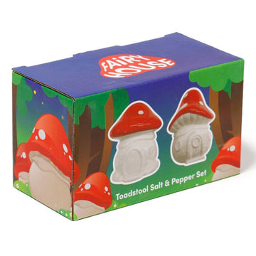 Toadstool Ceramic Salt & Pepper Shakers Set