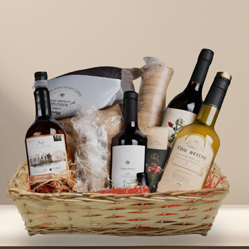 Beige Rectangle Make Your Own Christmas Hamper Kit