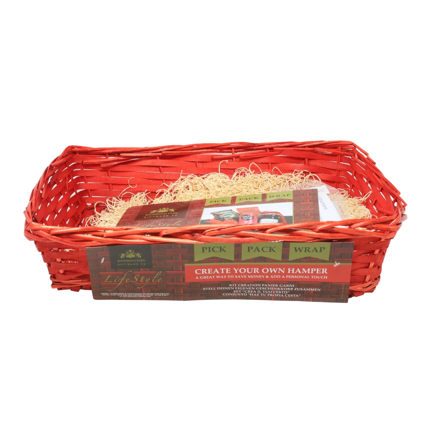 Red Rectangle Make Your Own Christmas Hamper Kit