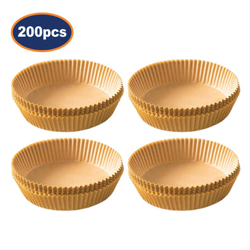 Pack of 4 200Pcs 16cm Round Air Fryer Parchment Paper