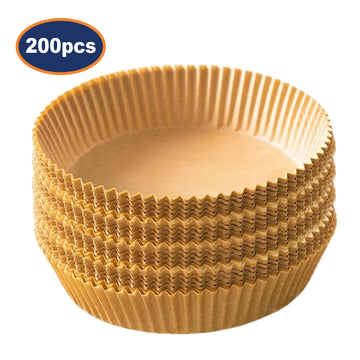 Pack of 4 200Pcs 16cm Round Air Fryer Parchment Paper