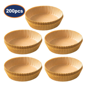 Pack of 5 200Pcs 20cm Round Air Fryer Parchment Paper