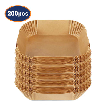 Pack of 5 200Pcs 20cm Square Air Fryer Parchment Paper