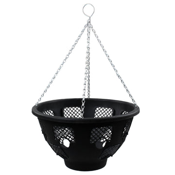 Easy Fill 14" Black Hanging Basket