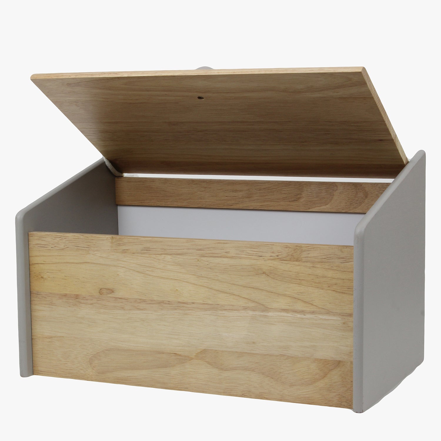 Wooden Loaf Bread Bin Drop Down Front Lid