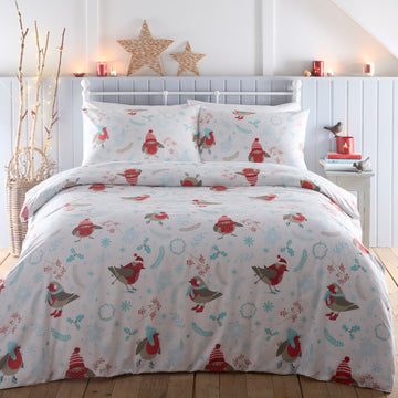 Robins Duvet Cover Set, Double, New