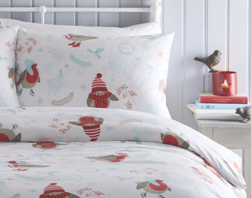 Robins Duvet Cover Set, Double, New