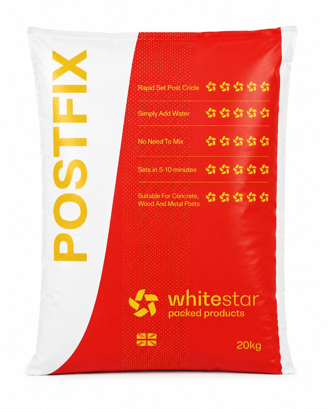 20kg Post Mix Fast Setting POSTFIX Concrete - Fence, Gate, Sign & Metal Post Cement