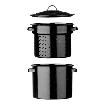 Vintage Enamel Pasta Pot 22cm