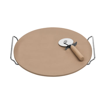 Round Pizza Serving Cutting Chopping