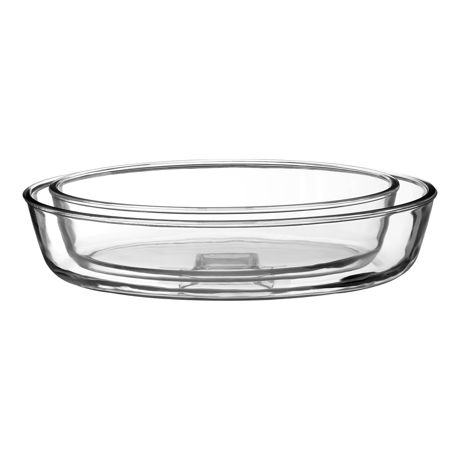 2x Freska Borosilicate Glass Oval Baking Oven Dishes