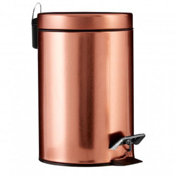 3 L Rose Gold Kitchen Toilet Bathroom Pedal Waste Bin